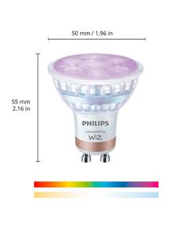Philips Smart LED GU10 Colour Smart Light Bulb - view 2, Metallic