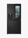 LG GMG860EPBE Freestanding 50/50 American Fridge Freezer, Black