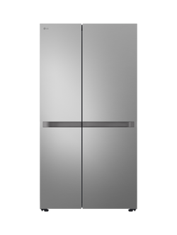 LG GSBC40PYPE Freestanding 60/40 American Fridge Freezer, Silver, Silver