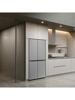 LG GSBC40PYPE Freestanding 60/40 American Fridge Freezer, Silver - view 2, Silver