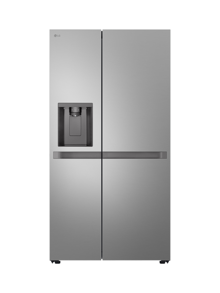 LG GSLC41PYPE Freestanding 60/40 American Fridge Freezer, Silver, Silver