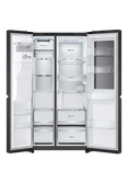 LG GSXE90EVDD Freestanding 60/40 American Fridge Freezer, Black