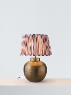 John Lewis Hammered Metal Table Lamp, Antique Brass, Antique Brass