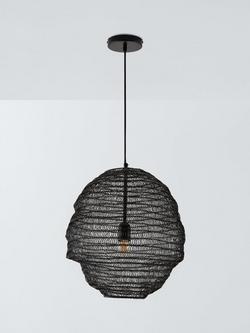 John Lewis Beehive Pendant Ceiling Light - view 2, Black