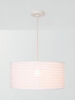 John Lewis Jute Easy-to-Fit Ceiling Shade, 50cm, White