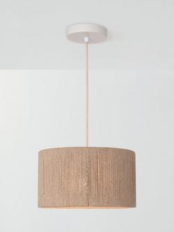 John Lewis Rope Pendant Ceiling Shade, 30cm, Natural, Natural