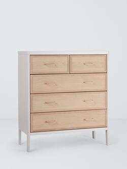 John Lewis Tray 5 Drawer Chest, Beige, Beige