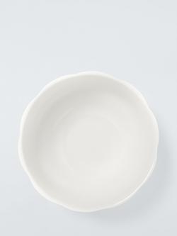 John Lewis Fleur Scalloped Fine China Cereal Bowl, 15cm, White - view 2, White