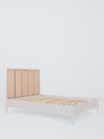 John Lewis Tray Double Bed Frame, Beige, Beige