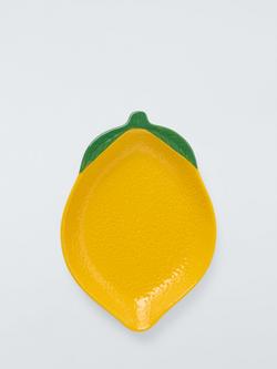 John Lewis Dolce Vita Lemon Stoneware Serve Dish, Yellow, Yellow