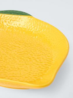 John Lewis Dolce Vita Lemon Stoneware Serve Dish, Yellow - view 2, Yellow