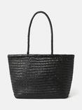 Jigsaw Woven Leather Tote Bag