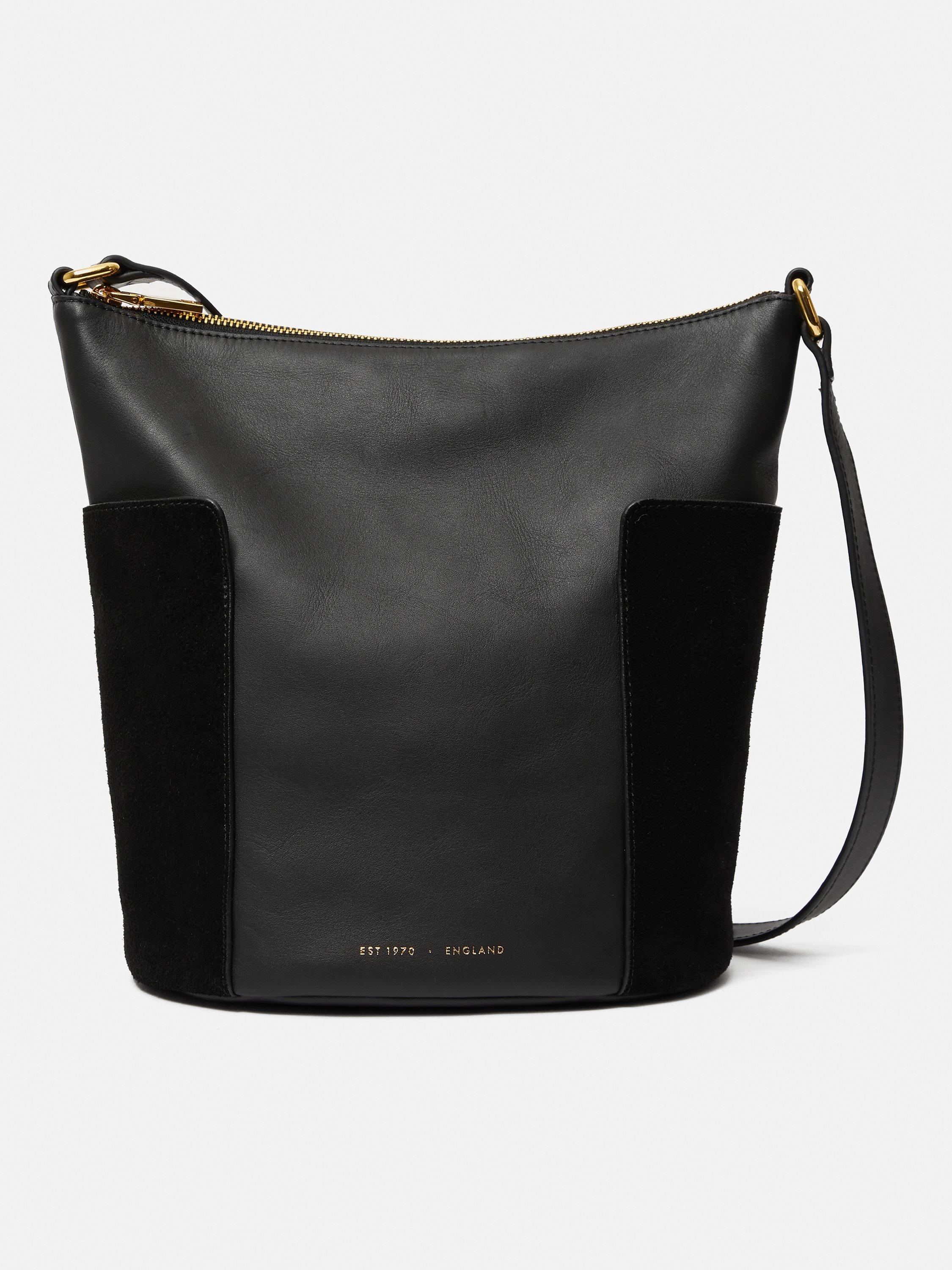 Jigsaw York Slouchy Bucket Bag Black