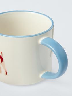 John Lewis Jack Russell Terrier Dog Stoneware Mug, 349ml, Blue/Multi - view 2, Multi