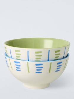 John Lewis Dolce Vita Fine China Dip Bowl, Set of 2, 11.3cm, Multi, Multi