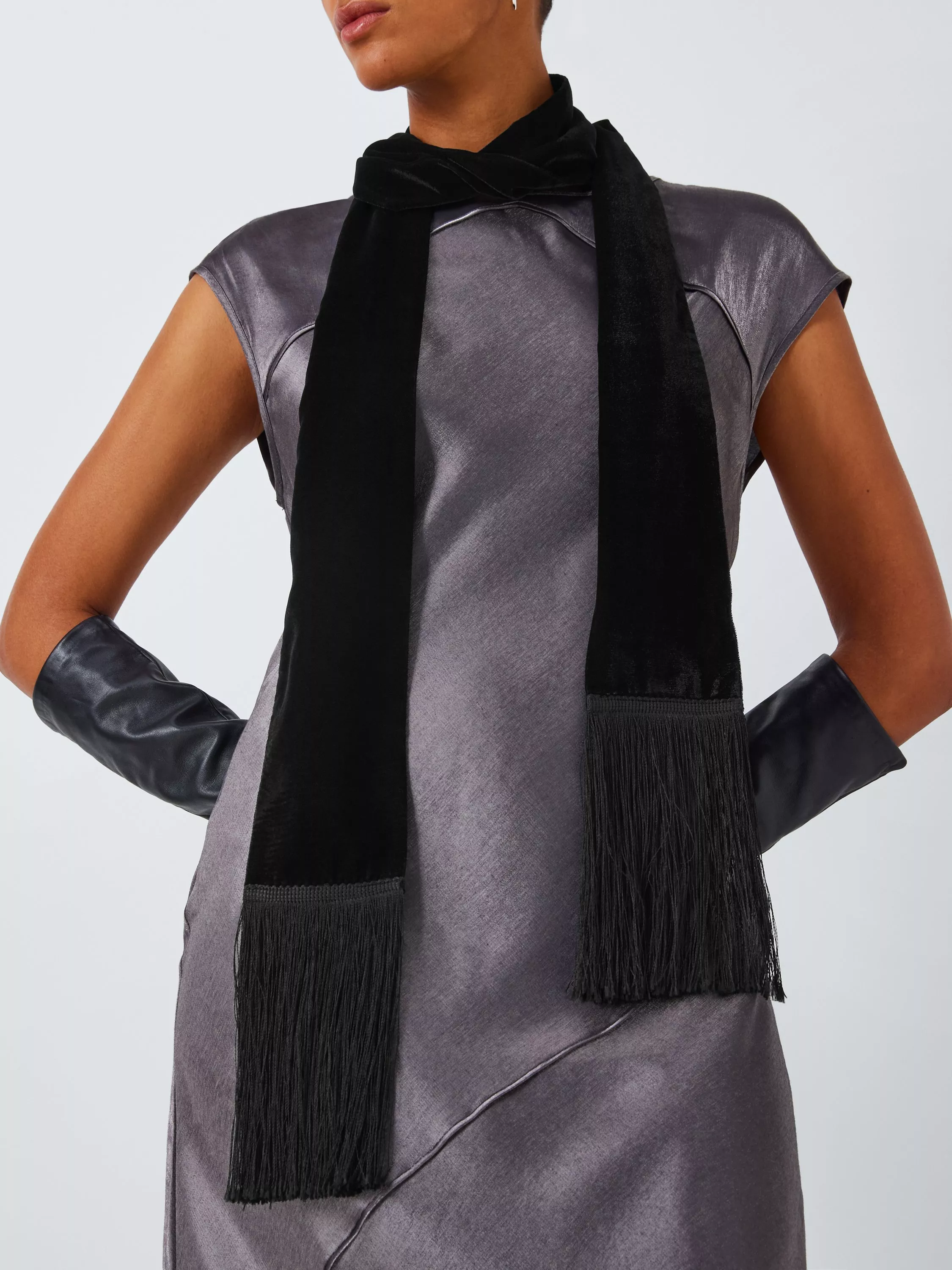 Window Crushed Velvet deals Scarf