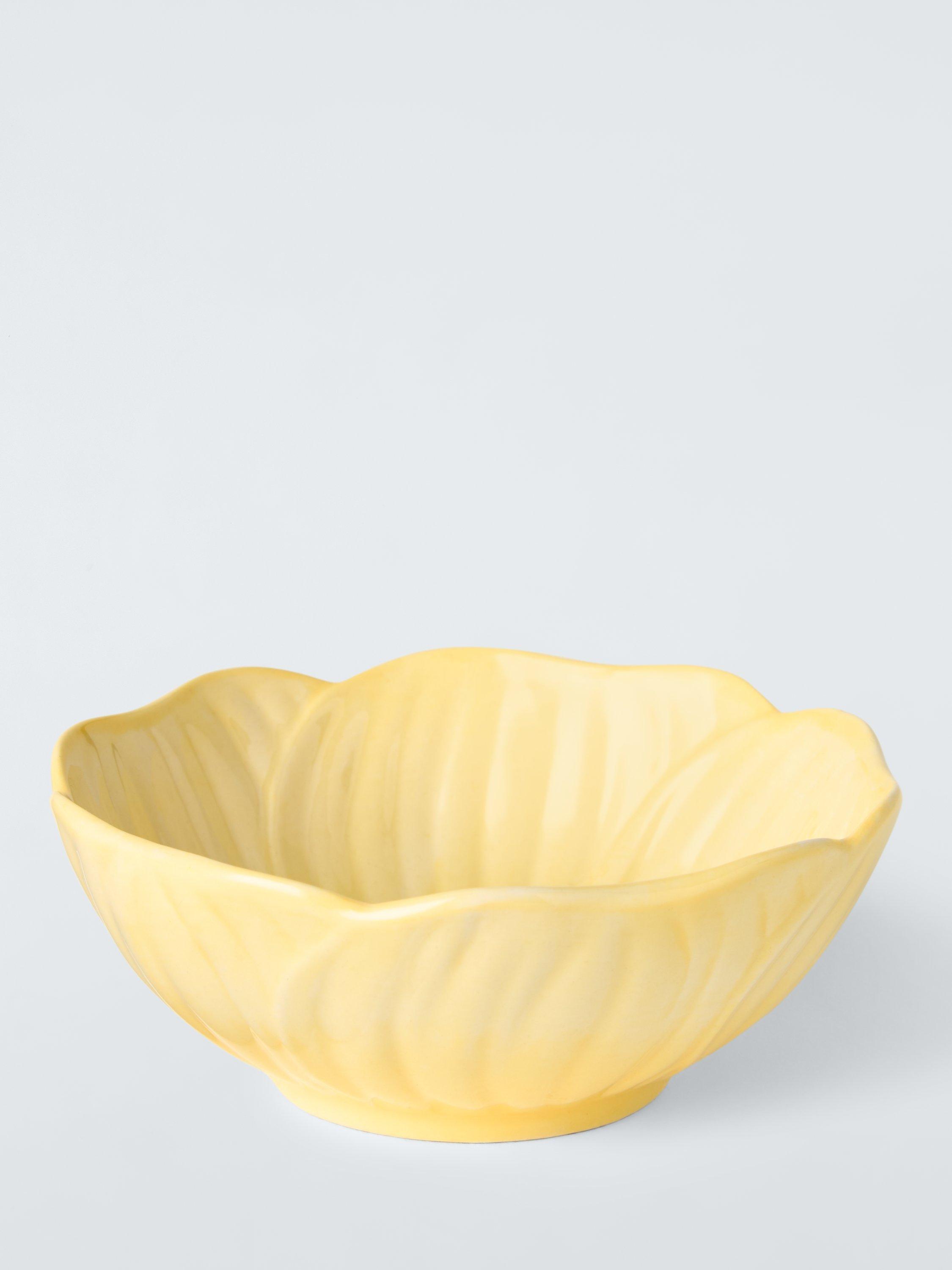 John Lewis Hand Painted Flower Bowl, 11.7cm, Yellow