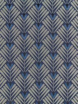 John Lewis Clifton Made to Measure Curtains or Roman Blind, Indigo, Indigo
