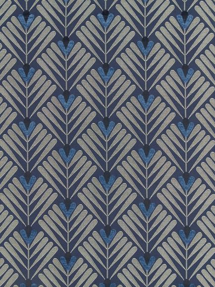 John Lewis Clifton Made to Measure Curtains or Roman Blind, Indigo, Indigo