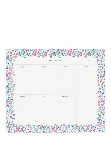 Liberty London Cooper Dance Weekly Notepad, Multi, Multi