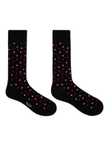 Paul Smith Heart Print Socks, Black