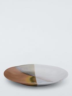 John Lewis Dipped Reactive Glaze Stoneware Side Plate, 21cm, Multi - view 2, Multi