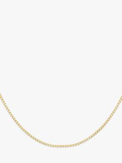 IBB 18ct Yellow Gold Venetian Box Chain Necklace, Gold, Gold