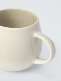 John Lewis Hug Stoneware Mug, 380ml - view 2, Oyster White