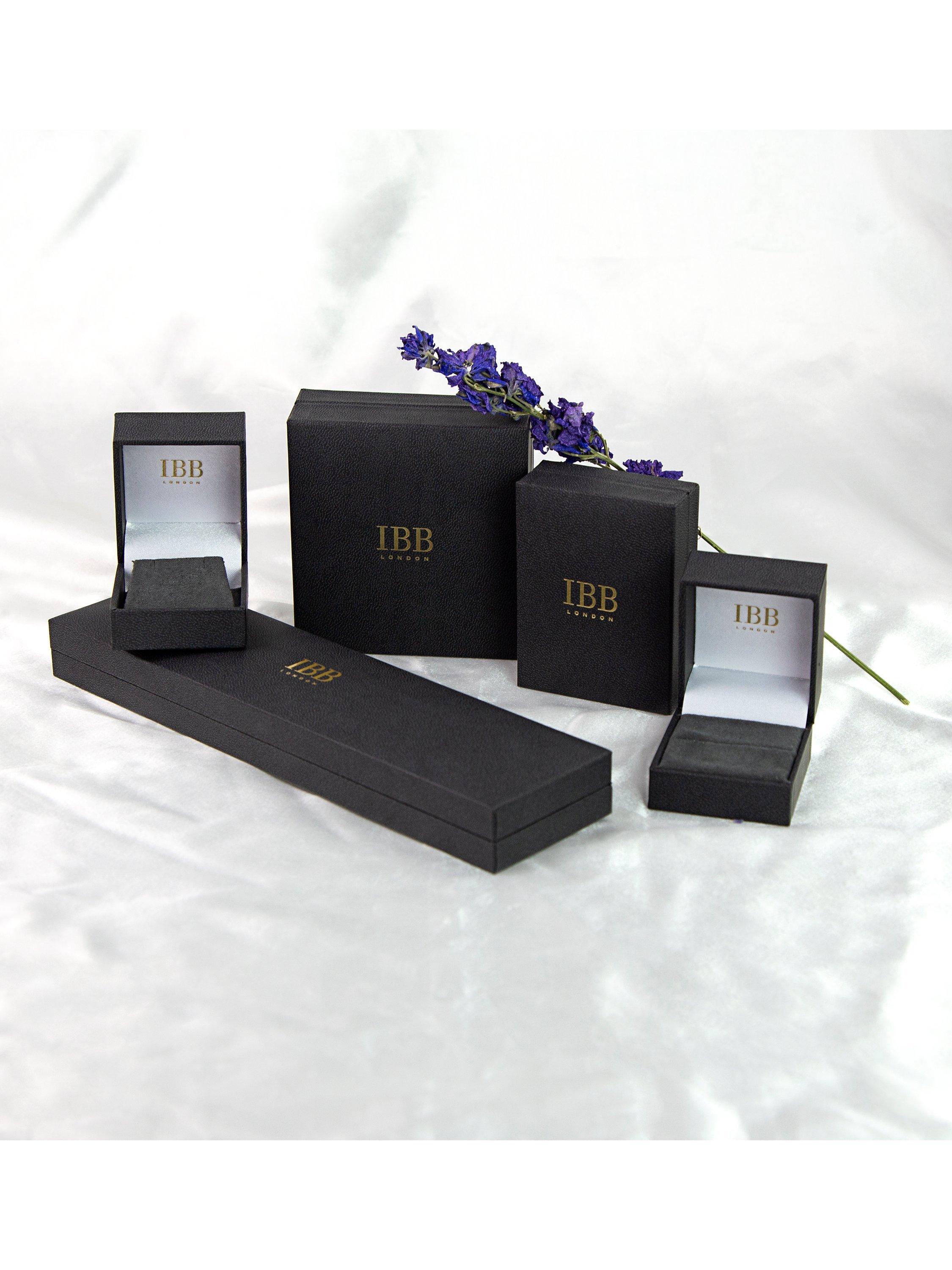 Product image 4 of 4, which shows IBB 18ct Yellow Gold Creole Huggie Hoop Earrings, Gold