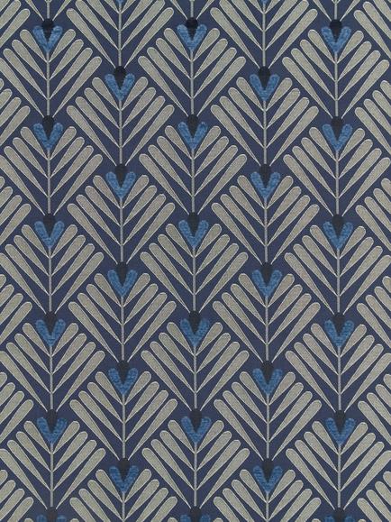 John Lewis Clifton Furnishing Fabric, Indigo, Indigo