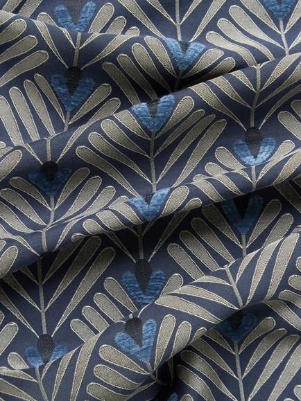 John Lewis Clifton Furnishing Fabric, Indigo - view 2, Indigo