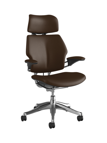 Humanscale Freedom Leather Office Chair, Canyon