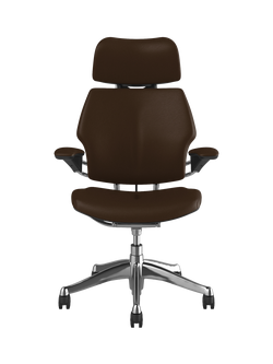 Humanscale Freedom Leather Office Chair - view 2, Canyon