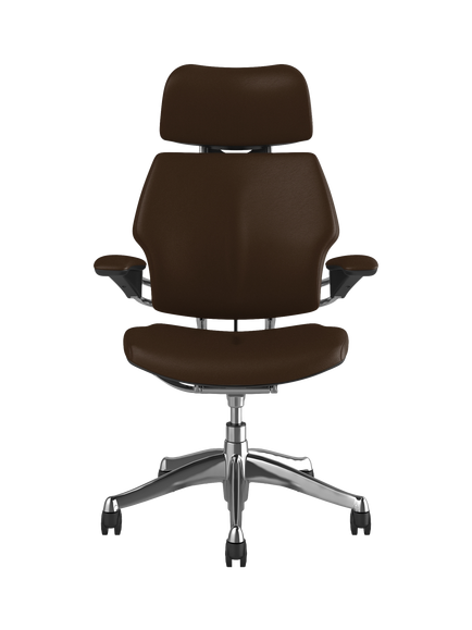 Humanscale Freedom Leather Office Chair - view 2, Canyon