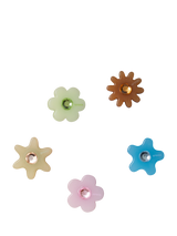 Crocs Kids' Flower Jibbitz, Set of 5, Multi