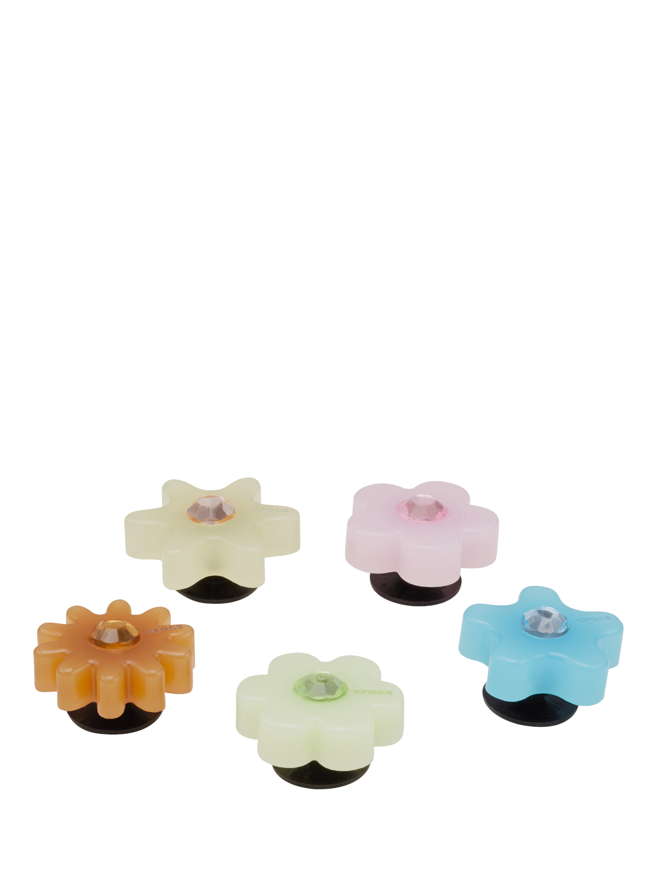 Product image 2 of 4, which shows Crocs Kids' Flower Jibbitz, Set of 5, Multi