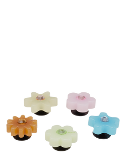Crocs Kids' Flower Jibbitz, Set of 5, Multi - view 2, Multi