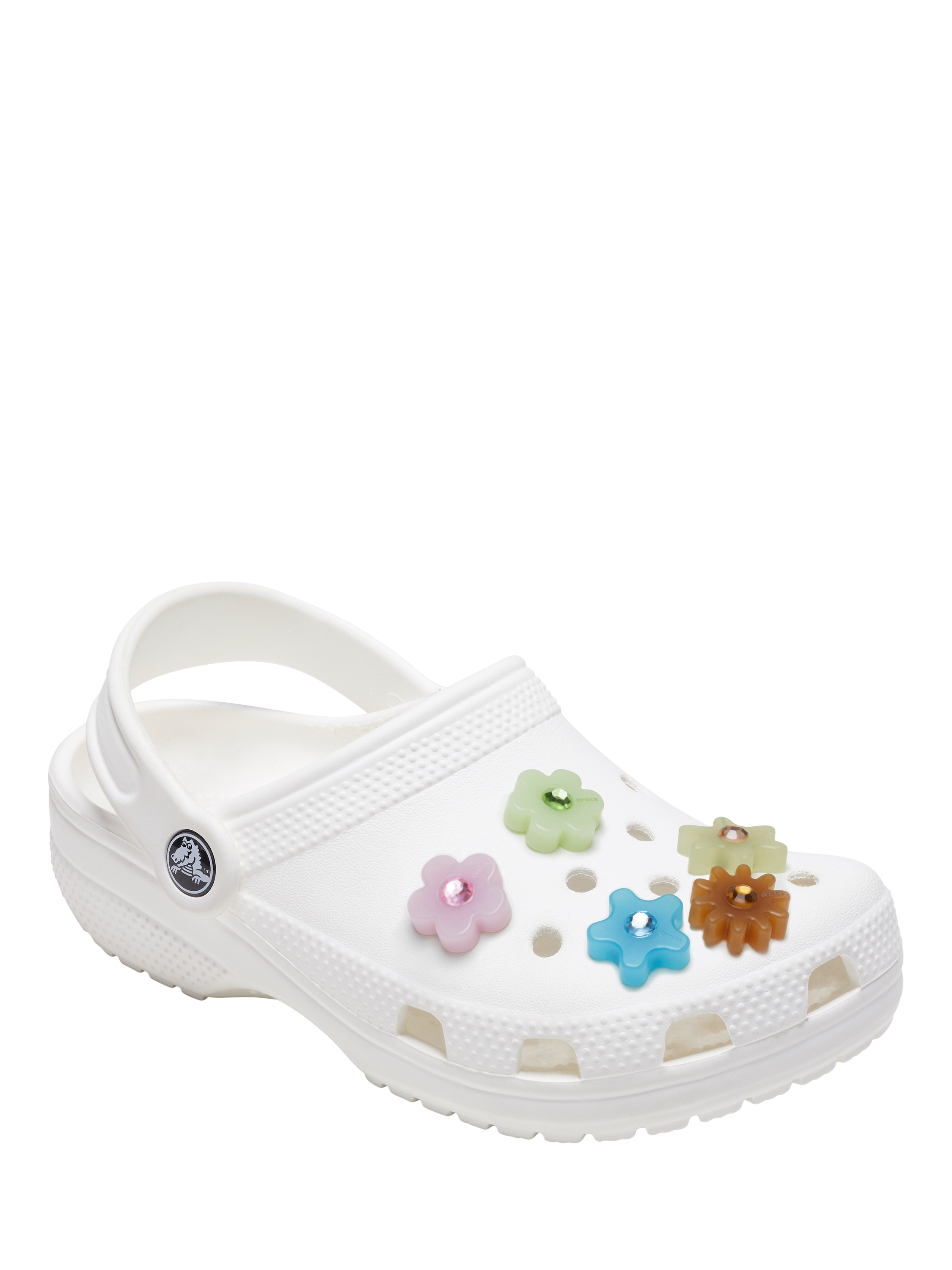 Product image 3 of 4, which shows Crocs Kids' Flower Jibbitz, Set of 5, Multi