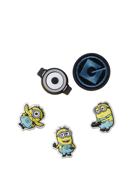 Crocs Kids' Minions Jibbitz, Pack of 5, Multi, Multi