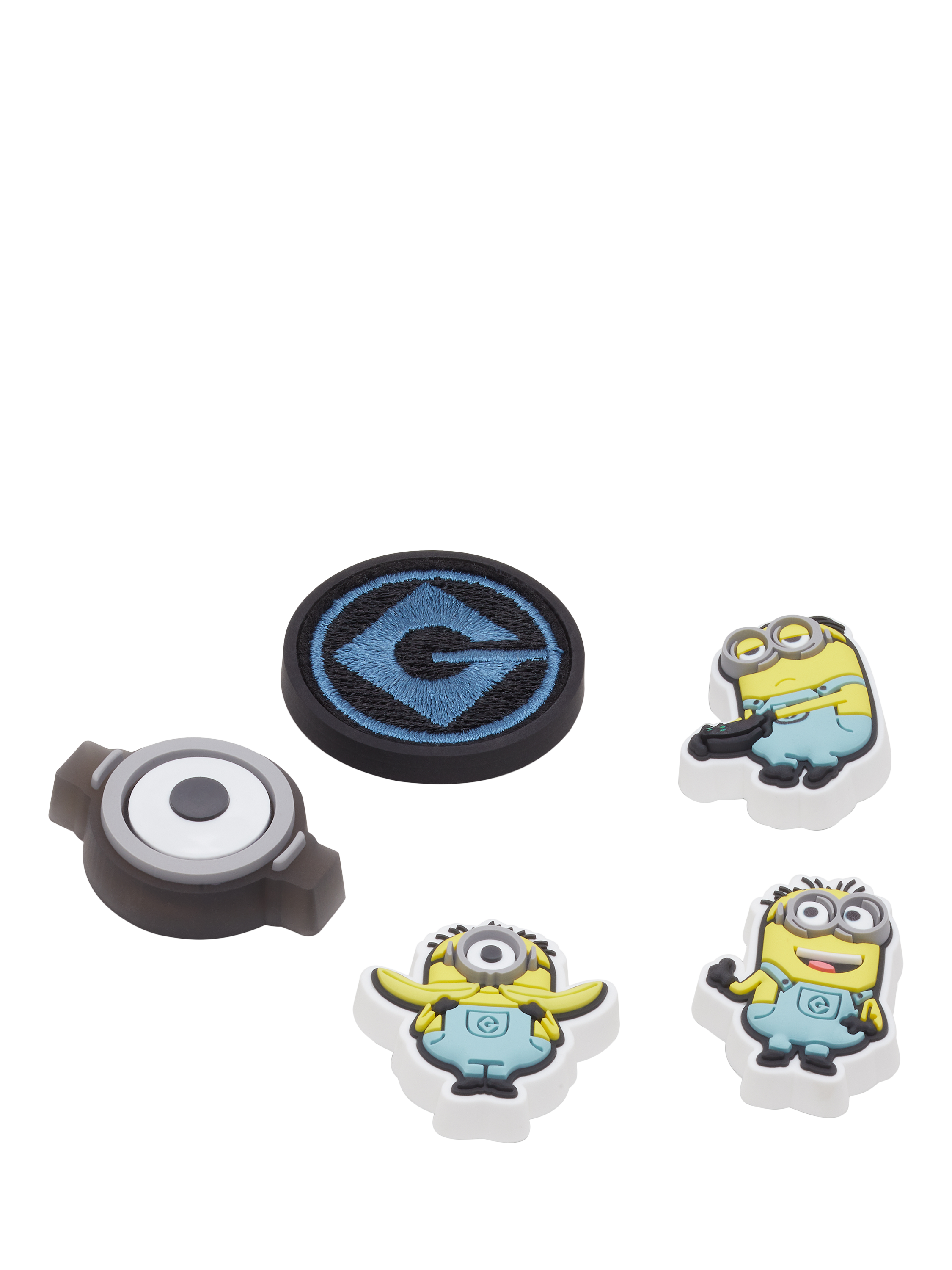 Product image 2 of 4, which shows Crocs Kids' Minions Jibbitz, Pack of 5, Multi