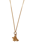 L & T Heirlooms Pre-Loved 9ct Yellow Gold Baby's Pram Pendant Necklace, Dated Circa 1966