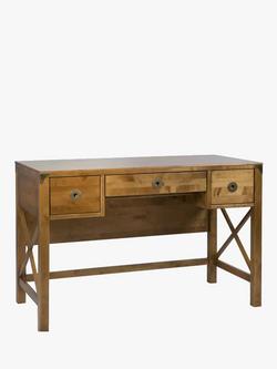 Laura Ashley Balmoral 3 Drawer Desk, Honey, Honey