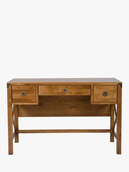 Laura Ashley Balmoral 3 Drawer Desk, Honey - view 2, Honey