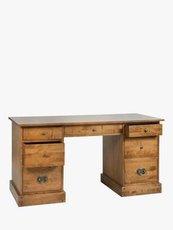 Laura Ashley Garrat 7 Drawer Desk, Honey, Honey