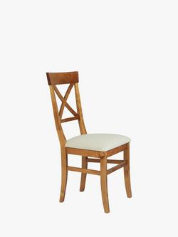 Laura Ashley Balmoral Pair of Dining Chairs, Honey, Honey