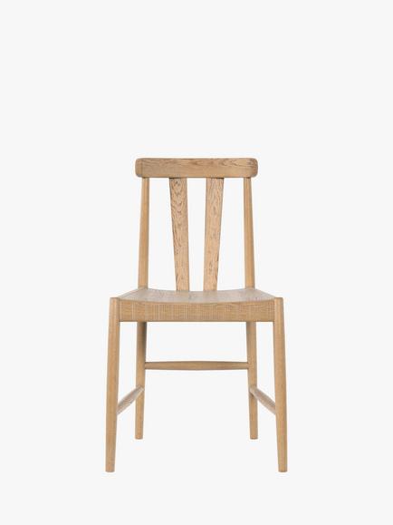 Laura Ashley Braystone Dining Chairs, Set of 2, Washed Oak - view 2, Washed Oak