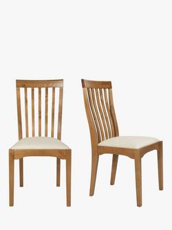 Laura Ashley Garrat Dining Chair, Honey, Set of 2, Honey