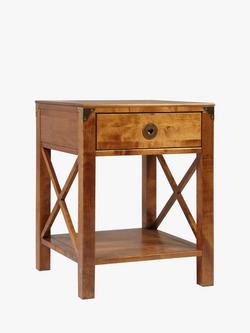 Laura Ashley Balmoral 1 Drawer Side Table, Honey, Honey