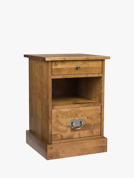Laura Ashley Garrat 2 Drawer Side Table, Honey, Honey