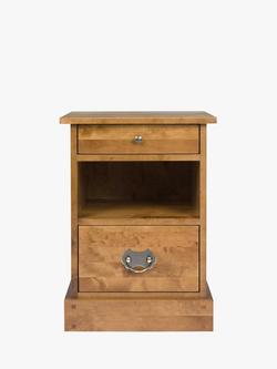 Laura Ashley Garrat 2 Drawer Side Table, Honey - view 2, Honey